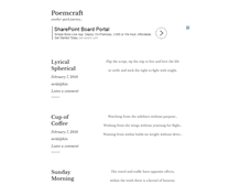 Tablet Screenshot of poemcraft.com